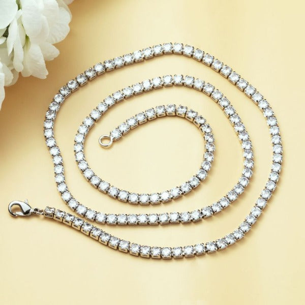 Silver Iced 3mm Tennis Chain